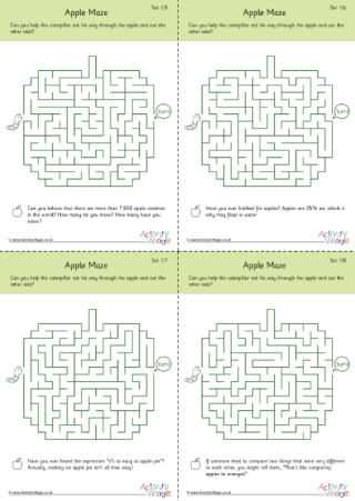 Apple Mazes - Medium