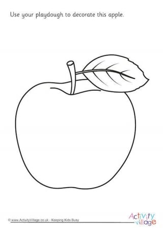 Apple Playdough Mat