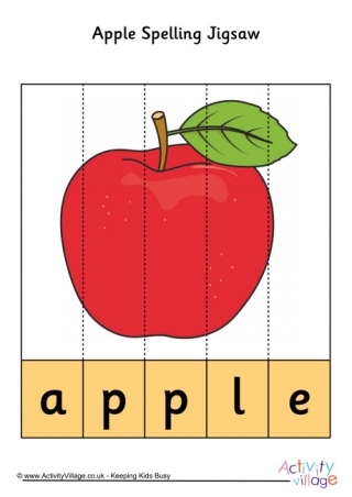 Apple Spelling Jigsaw