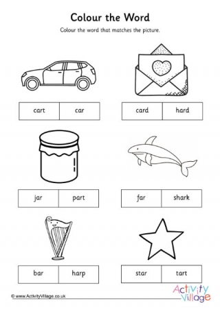 Oa Digraph Colour The Word