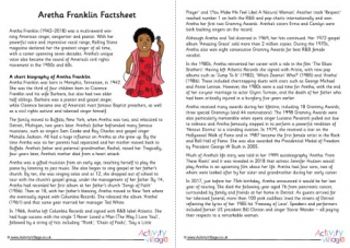 Aretha Franklin Factsheet