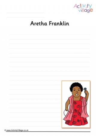 Aretha Franklin Writing Page