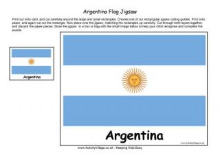 Argentina Flag Jigsaw