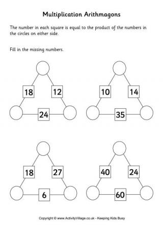 Arithmagons Multiplication 1