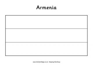Armenia Colouring Flag