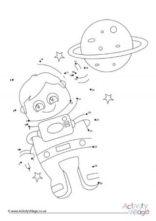 Astronaut Dot to Dot 2