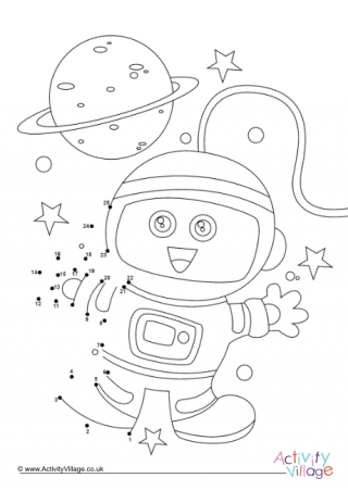 Astronaut Dot to Dot 3
