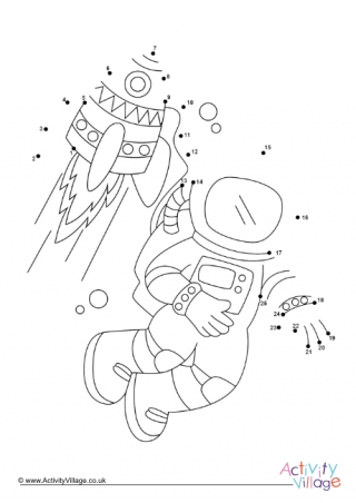 Astronaut Dot to Dot