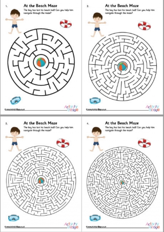 At the Beach Mazes 2