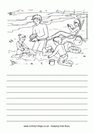At The Beach Story Paper