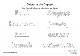 Au Digraph Colour In