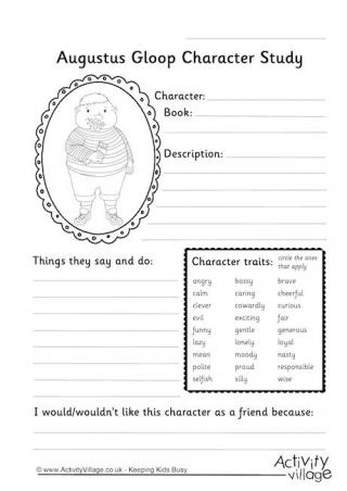 Augustus Gloop Character Study