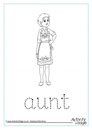 Aunt Word Tracing