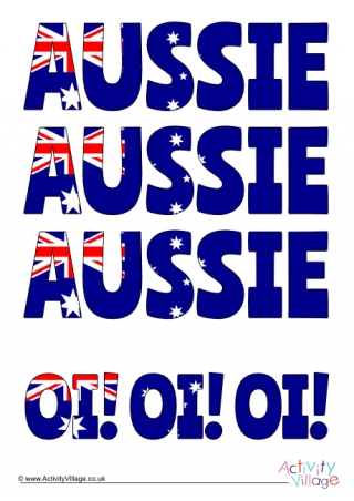 Aussie Aussie Aussie Poster