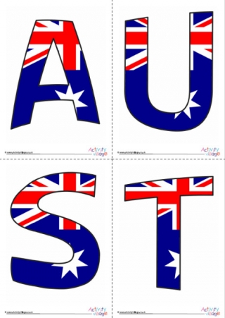 Australia Display Letters