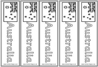 Australia Flag Bookmarks