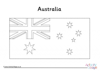 Australia Flag Tracing