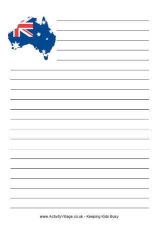 Australia Writing Paper