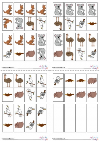 Australian Animal Dominoes