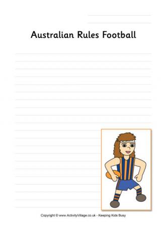 Australian Rules Football Writing Page
