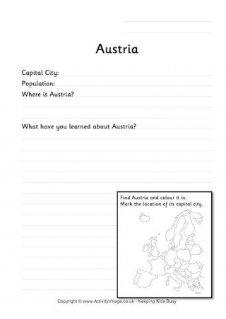 Austria Worksheet