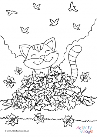 Autumn Colouring Pages