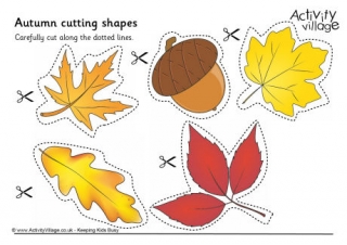 Autumn Cutting Shapes