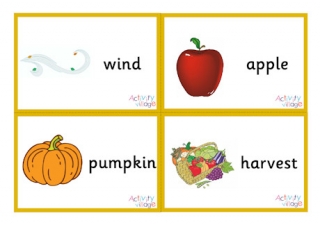Autumn Flashcards - Small