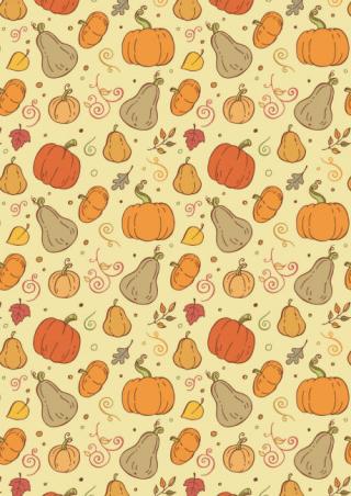 Autumn Harvest Scrapbook Paper