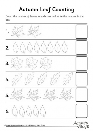 Autumn Worksheets