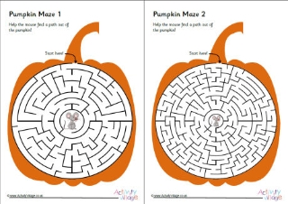 Autumn Maze Puzzles