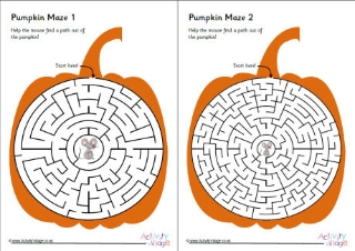 Autumn Maze Puzzles