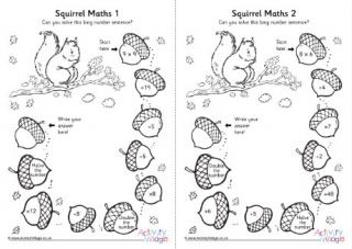 Autumn Number Sentences 1