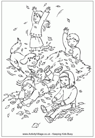 activity village coloring pages autumn trees - photo #2