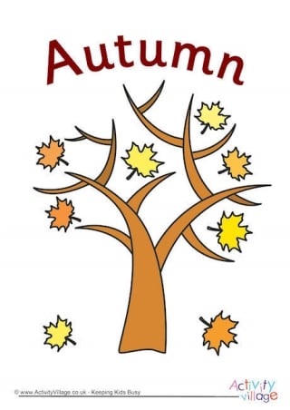 Autumn Tree Poster