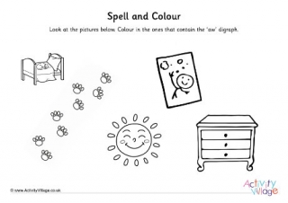 Aw Digraph Spell And Colour