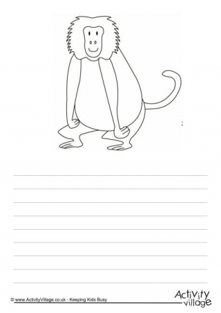 Baboon Story Paper