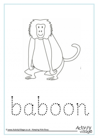 Baboon Word Tracing