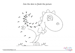 Baby Dinosaur Dot to Dot 1