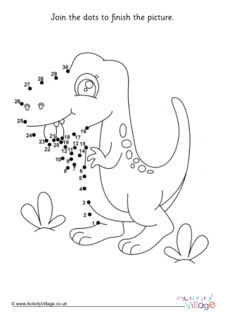 Baby Dinosaur Dot to Dot 4