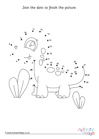 Baby Dinosaur Dot to Dot 7