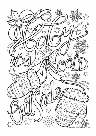 Winter Coloring Sheets Winter Colouring Pages for Kids