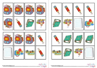Back to School Dominoes