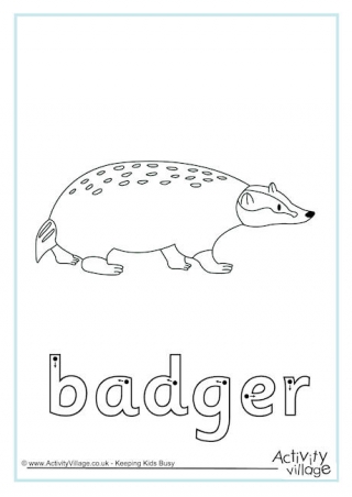 Badger Finger Tracing