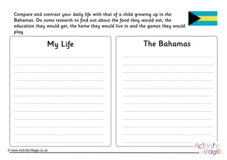 Bahamas Compare and Contrast Worksheet