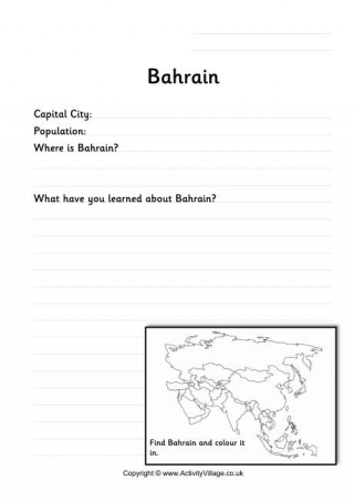 Bahrain Worksheet