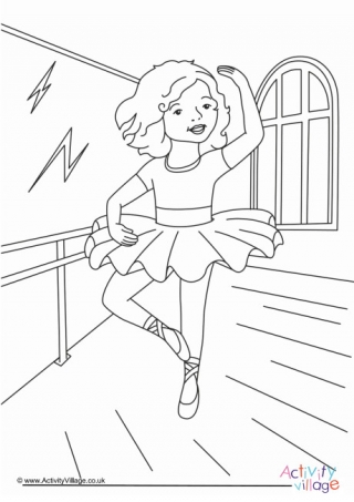Ballet Colouring Page 2