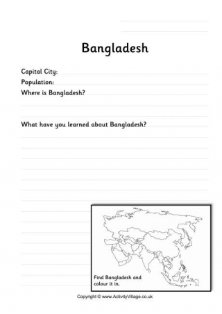 Bangladesh Worksheet