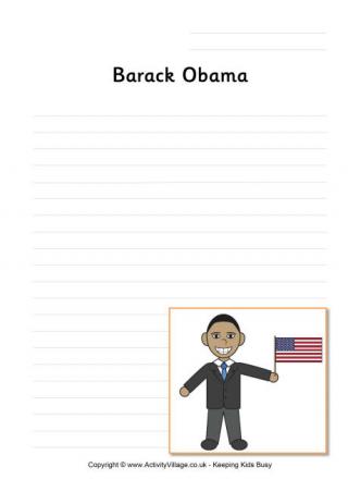 Barack Obama Writing Page