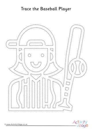 Baseball Player Tracing Page 1